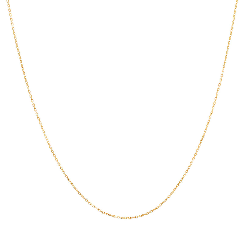 14K Gold Simple Linked Chain - 16"