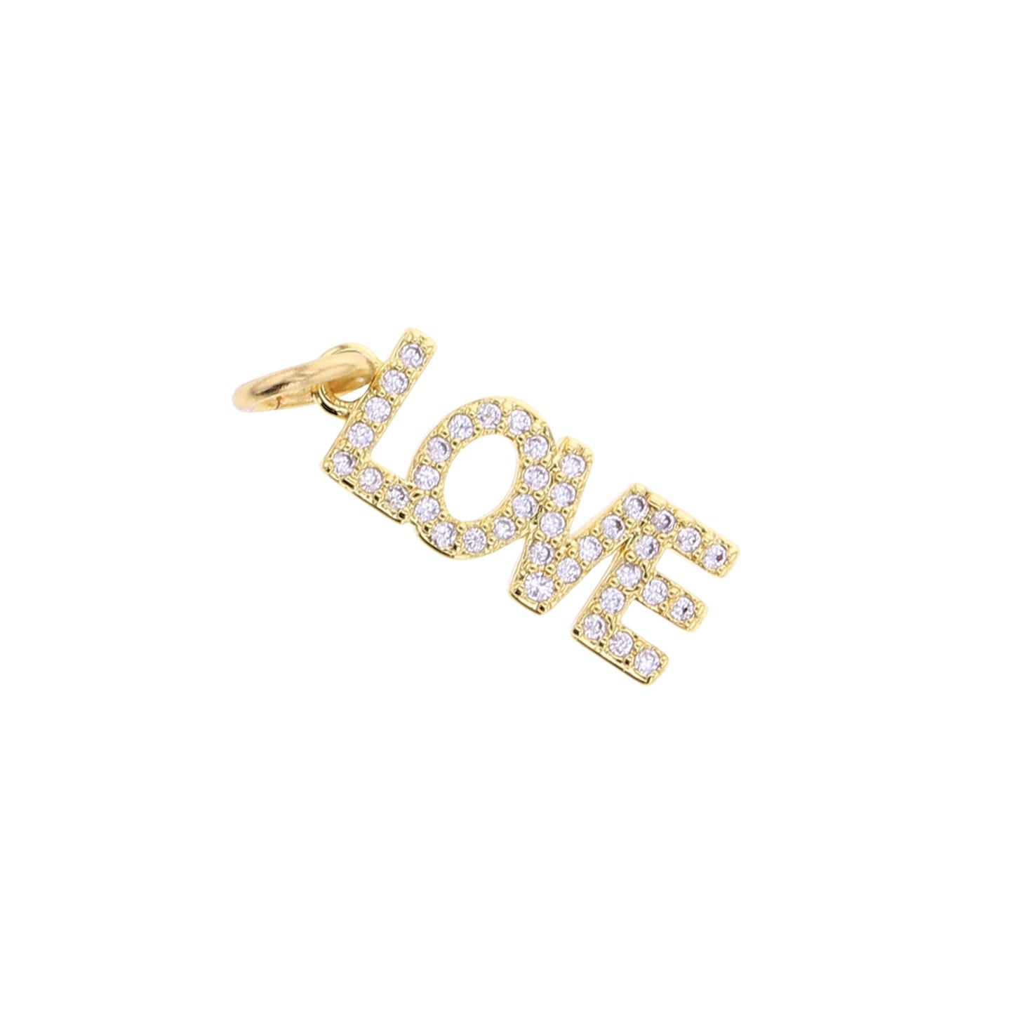 CZ Love Charm Lotus Jewelry