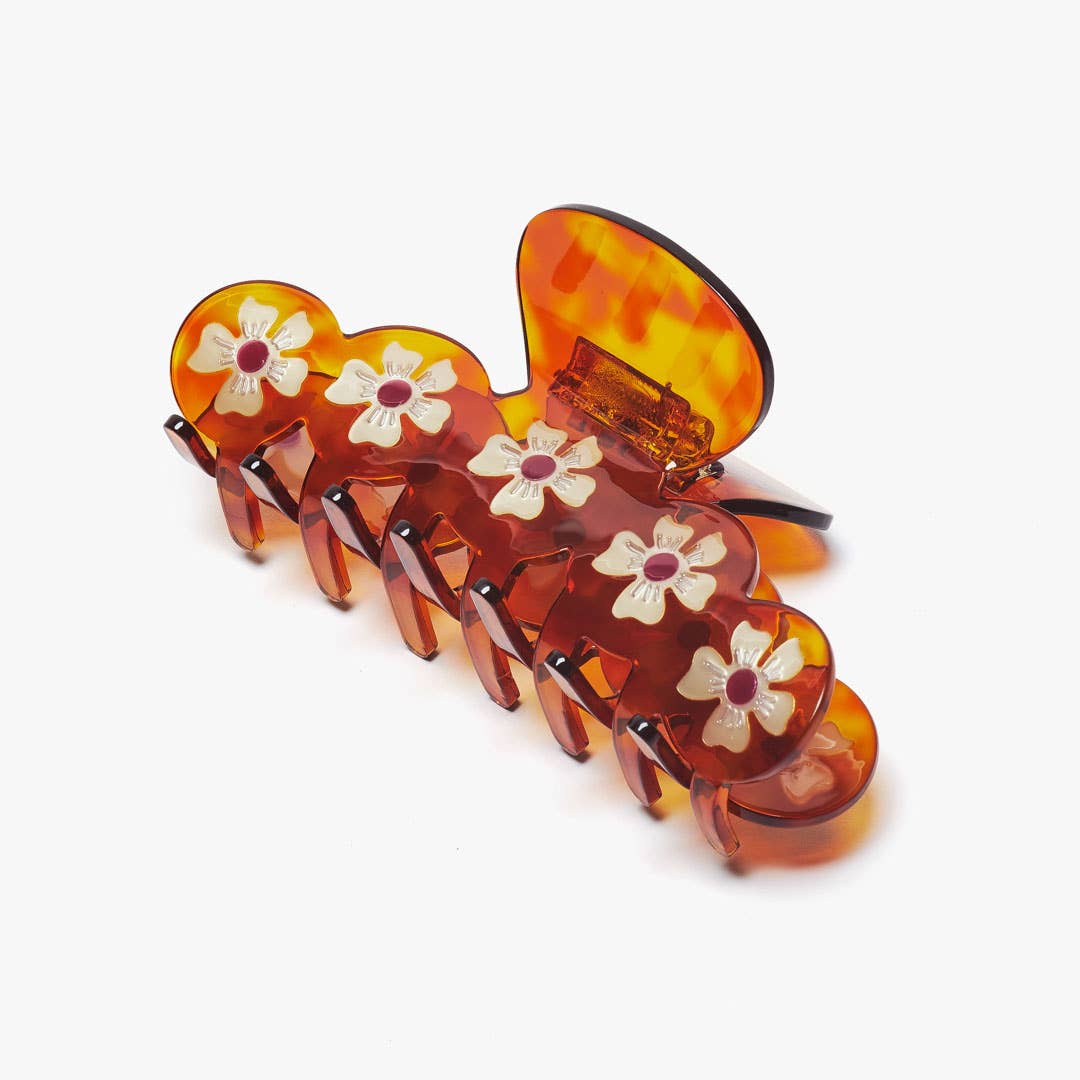 Lg Flower Crown Hair Claw