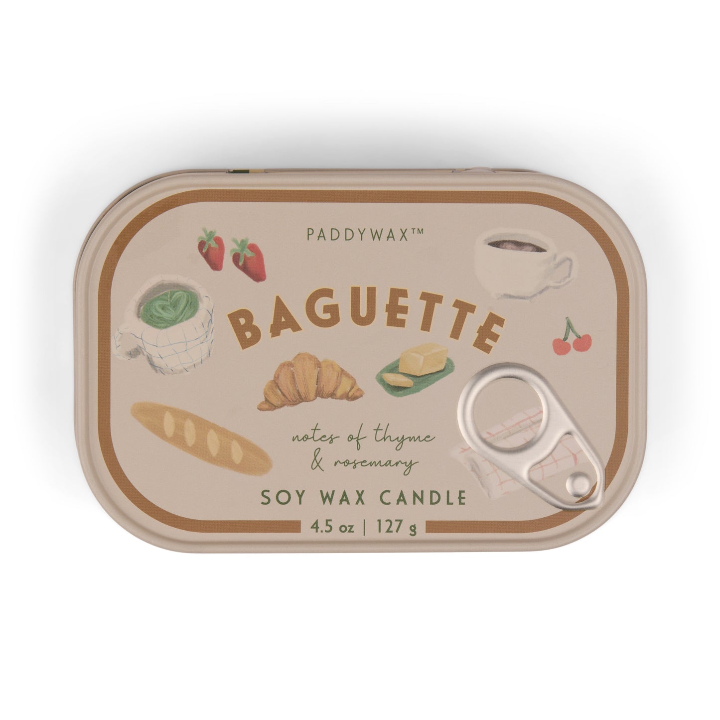 Bistro Tin 4.5 oz Candle - French Baguette Paddywax