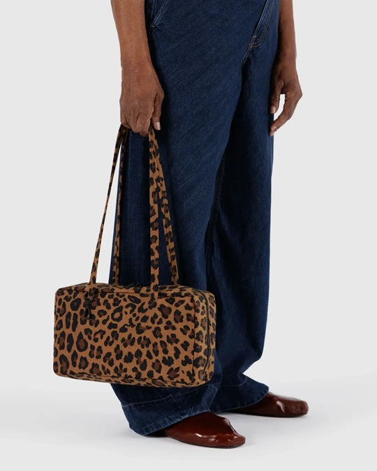 Nylon Bowler Bag - Leopard