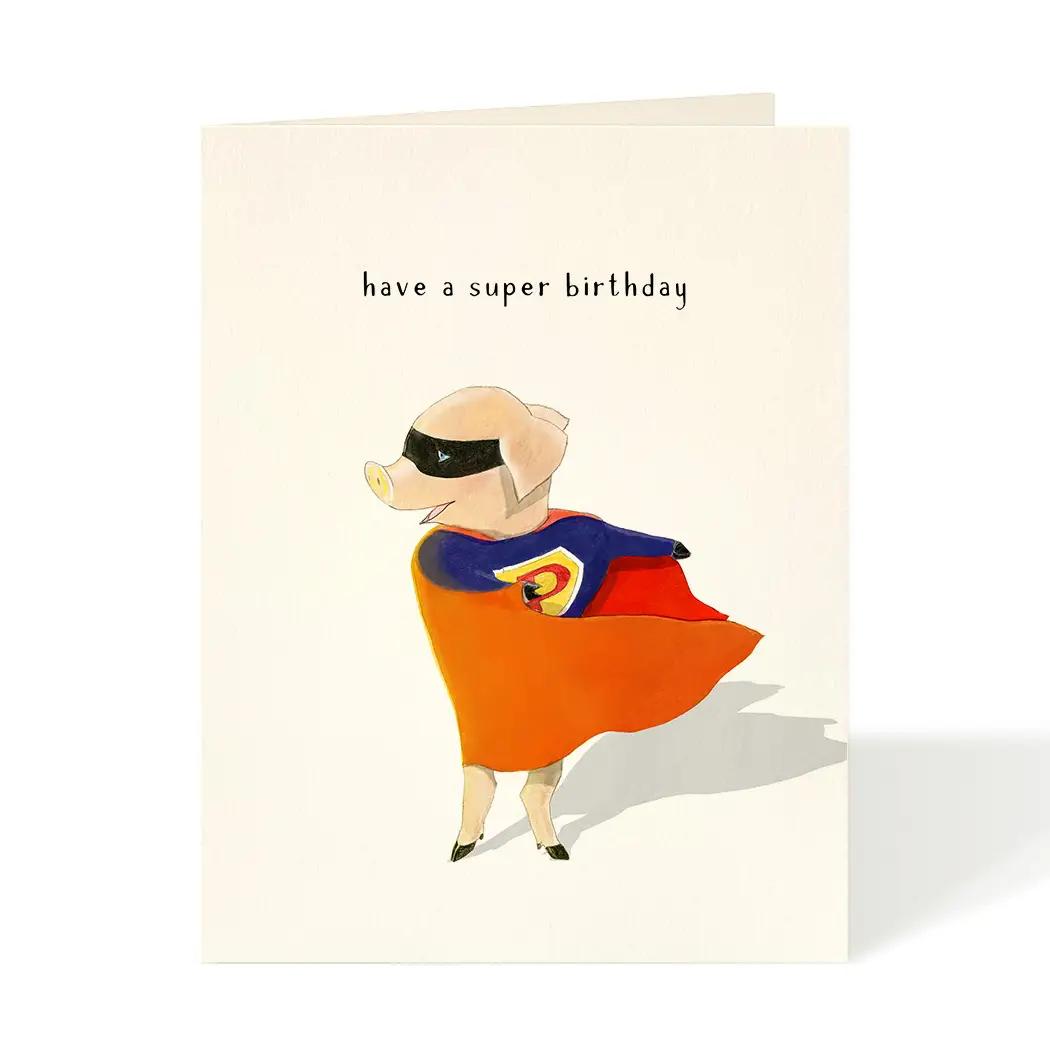 Superpig Birthday Card Felix Doolittle