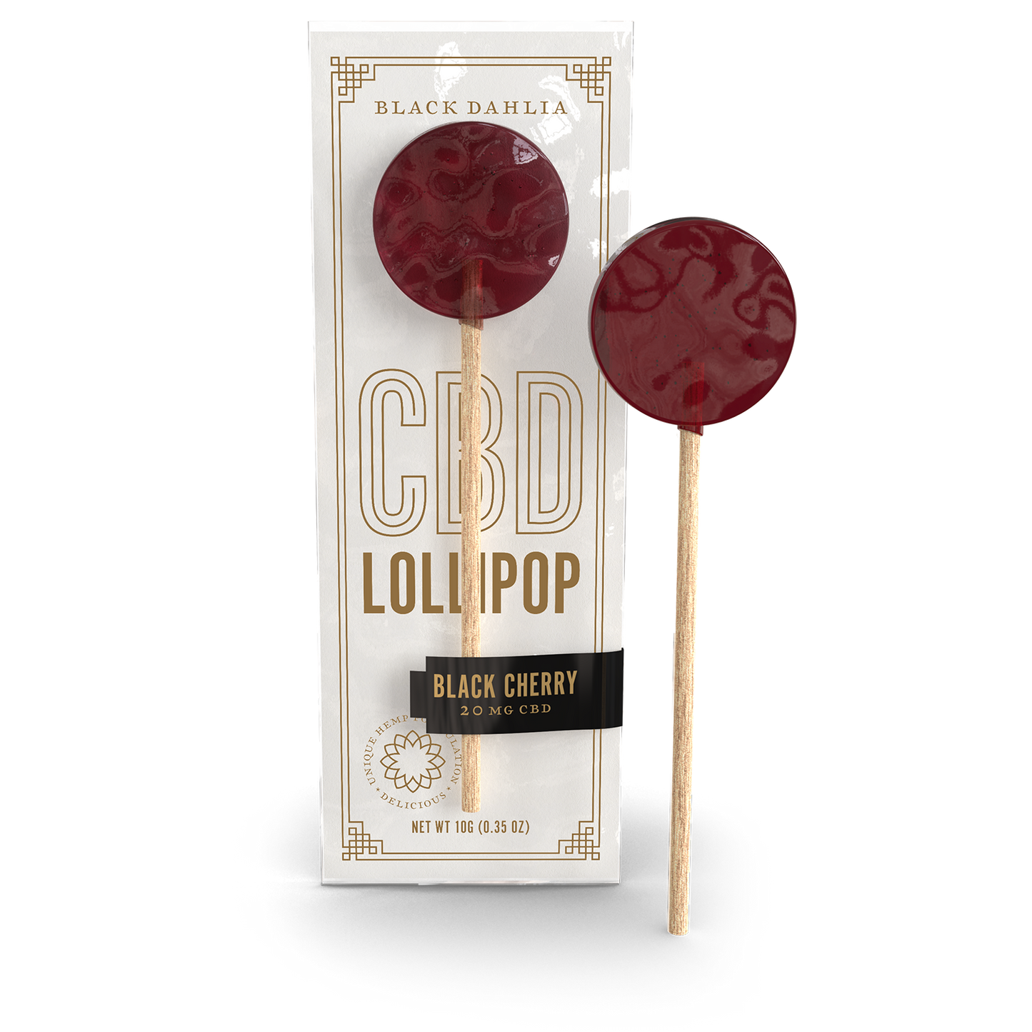 CBD Lollipops - Black Cherry
