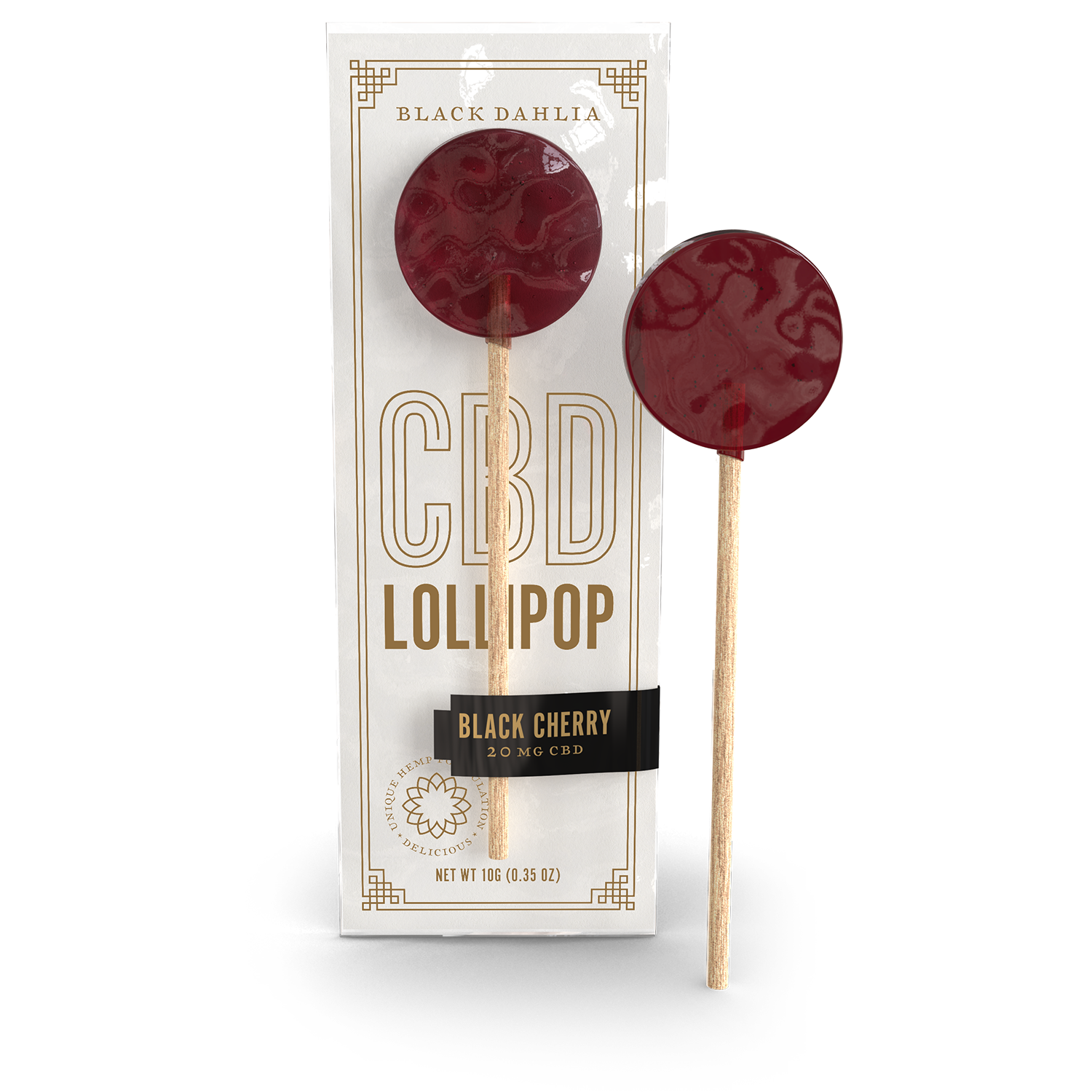 CBD Lollipops - Black Cherry