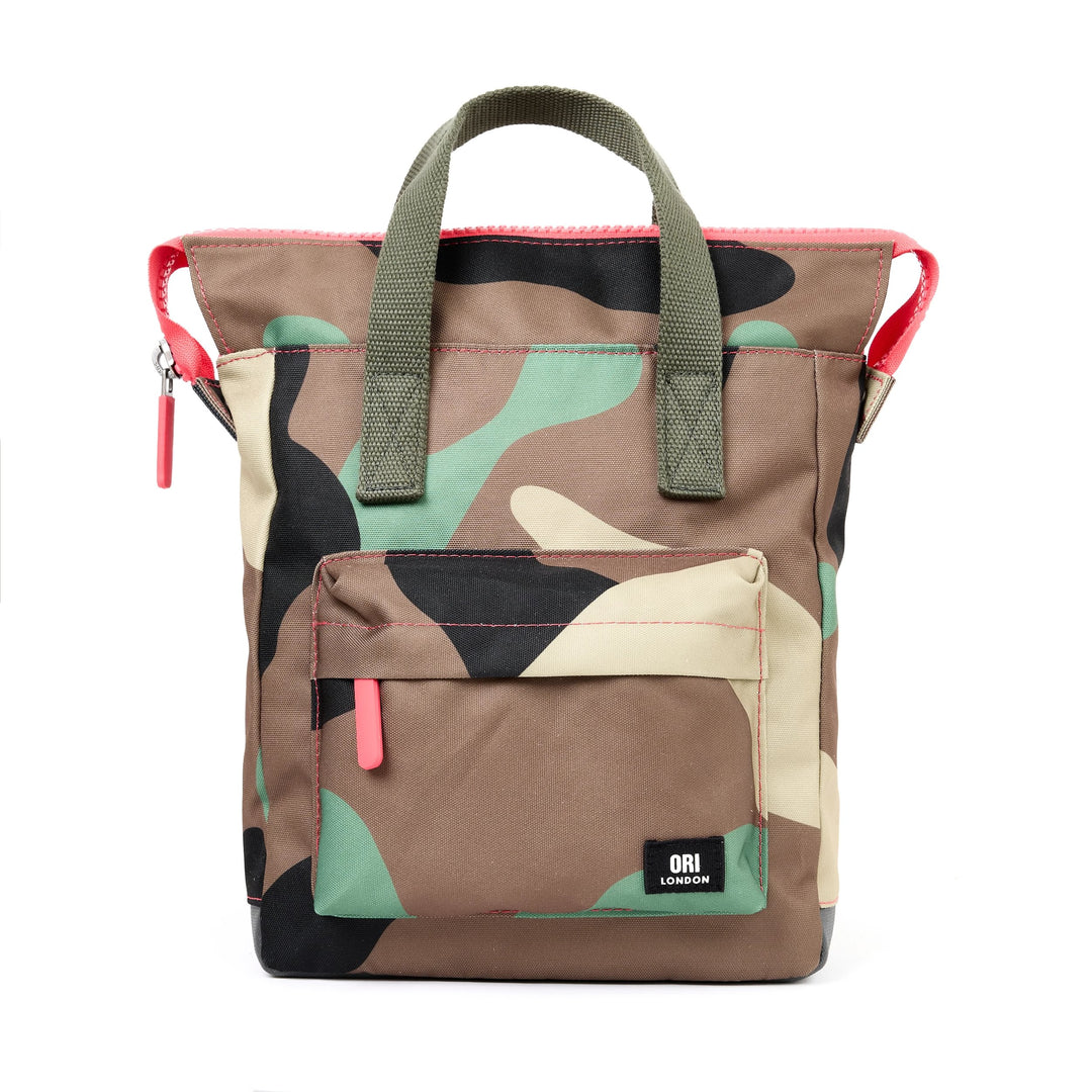Bantry B Recycled Canvas Backpack - Small  - Vintage Camo