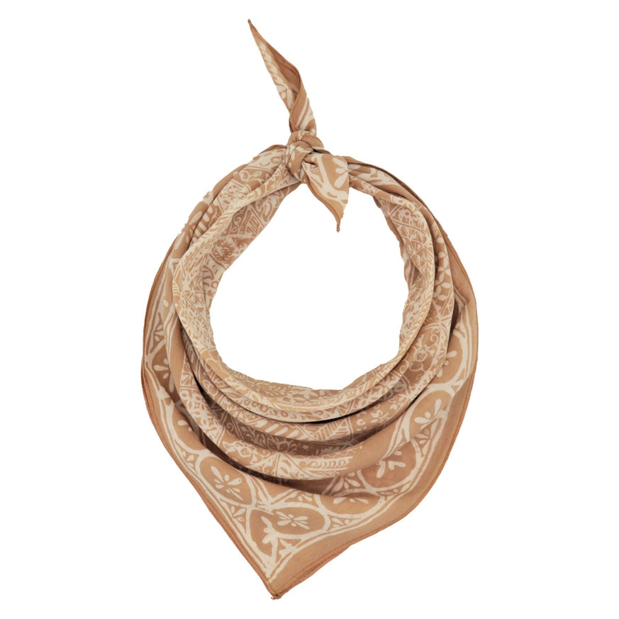 Hand Dyed Batik Bandana - Blush