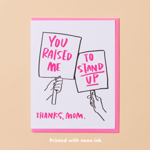 Load image 1 in gallery view. Stand Up Mother's Day Letterpress Greeting Card