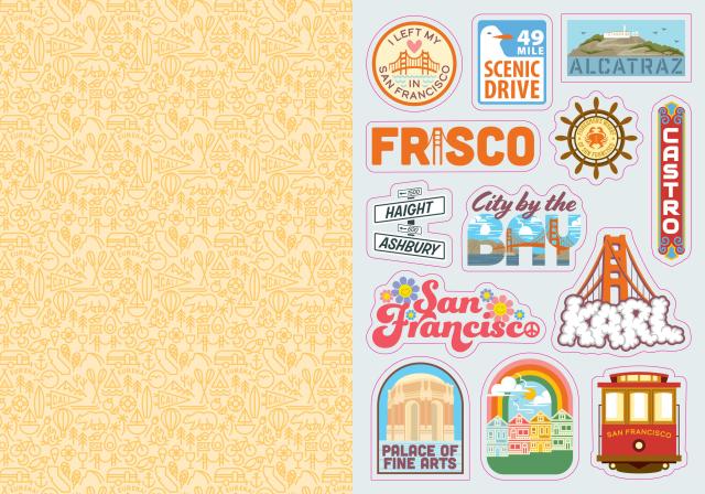 I Love California Sticker Book