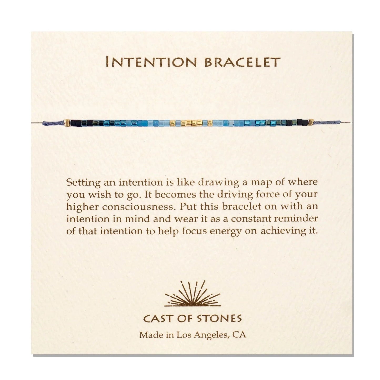 Intention Bracelet - Radiant Blue Cast of Stones