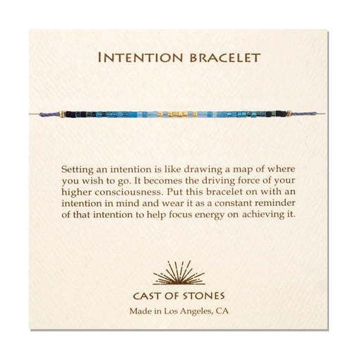 Load image 1 in gallery view. Intention Bracelet - Radiant Blue Cast of Stones