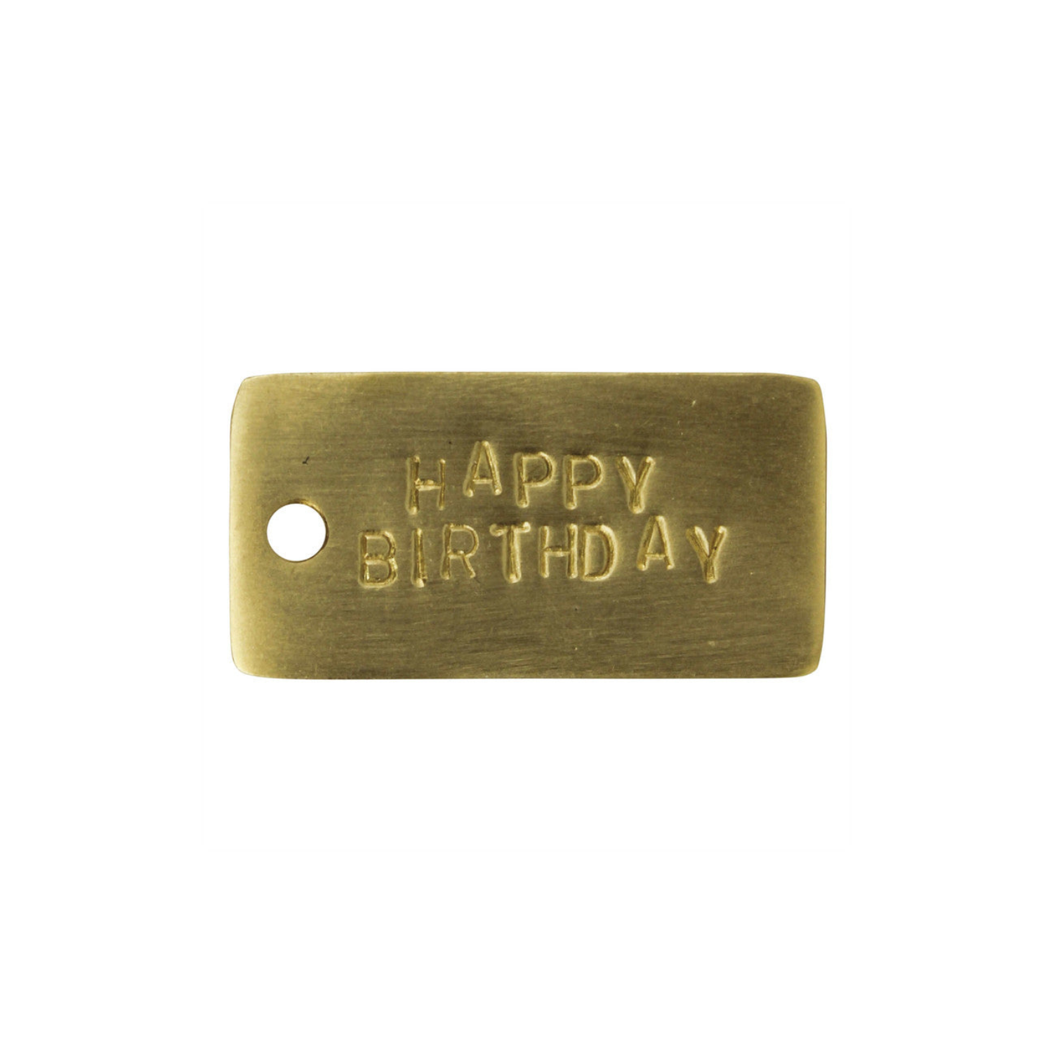 Brass Tag - Happy Birthday