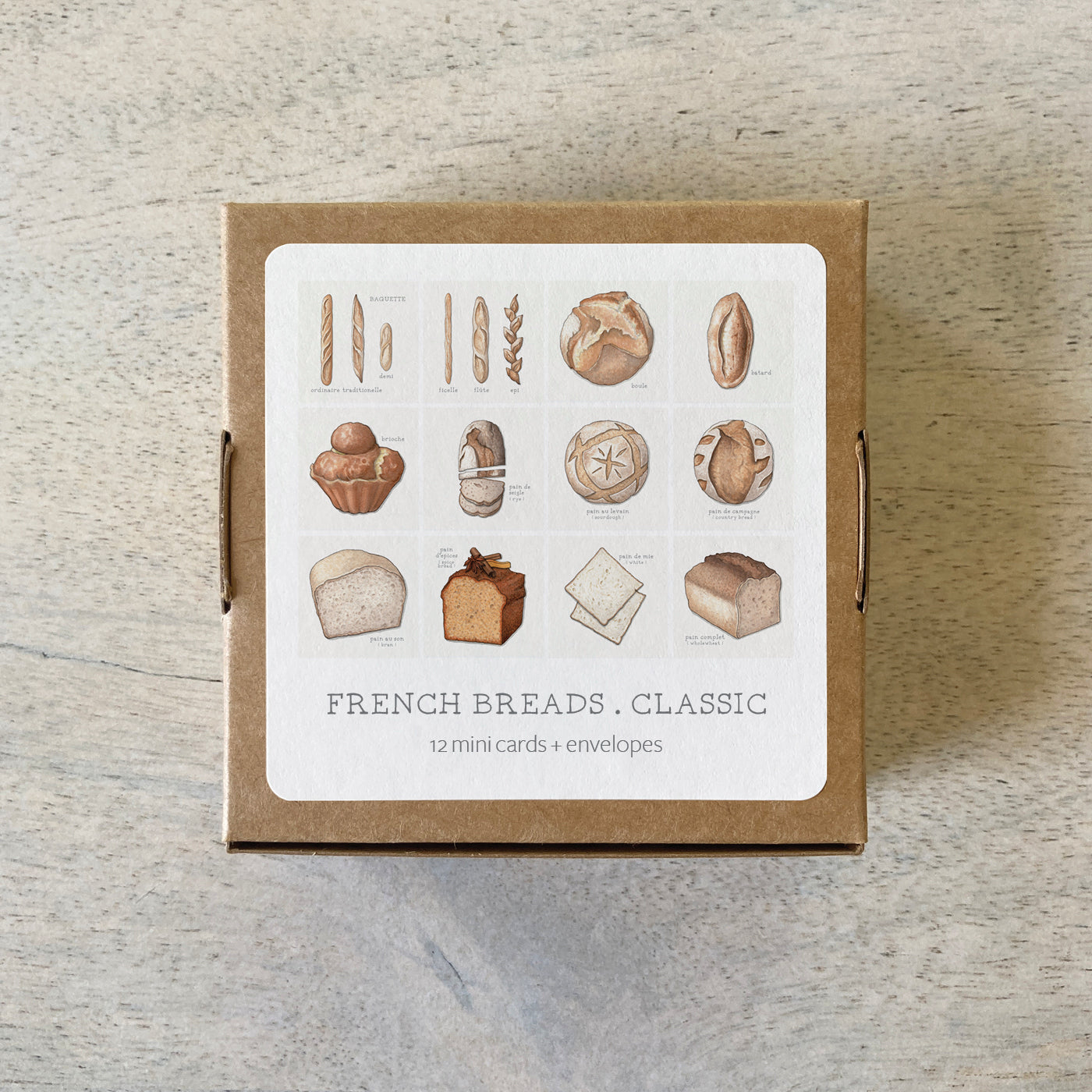 Mini Cards Set / French Breads