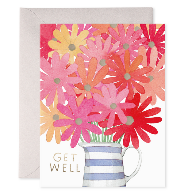 Get Well Flowers Card