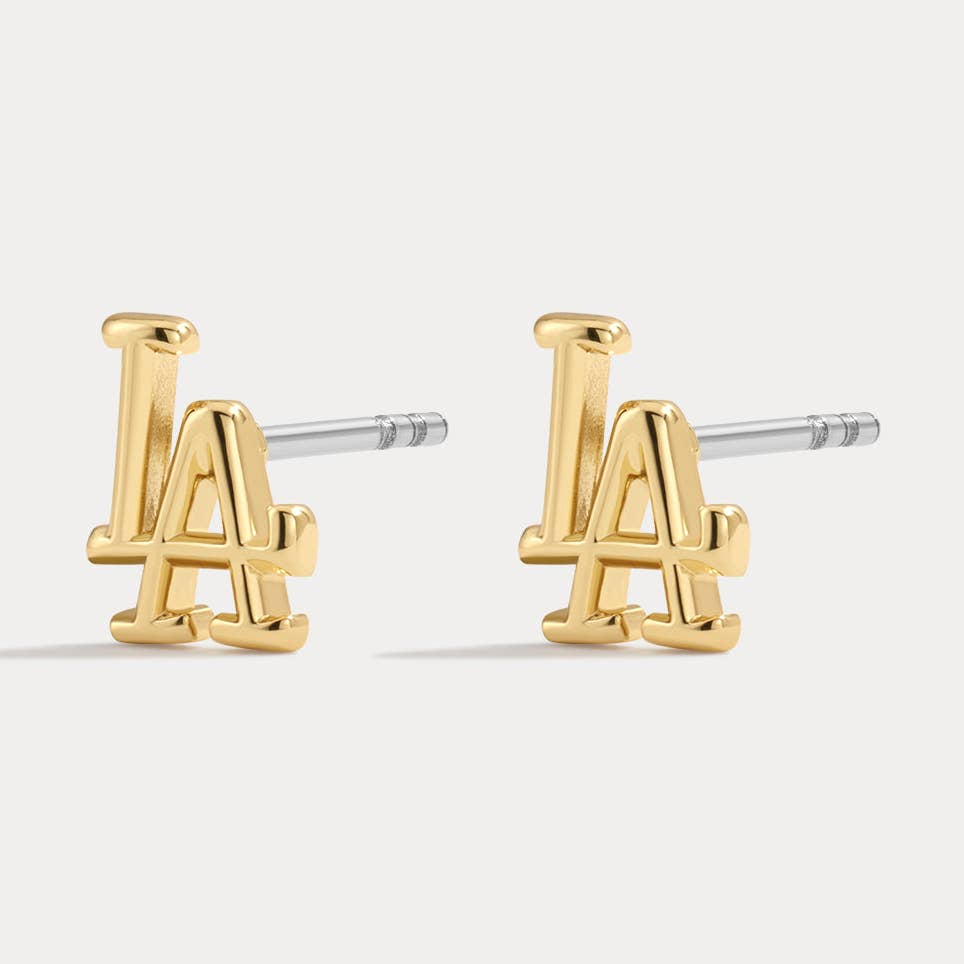 LA/Dodgers Logo Studs