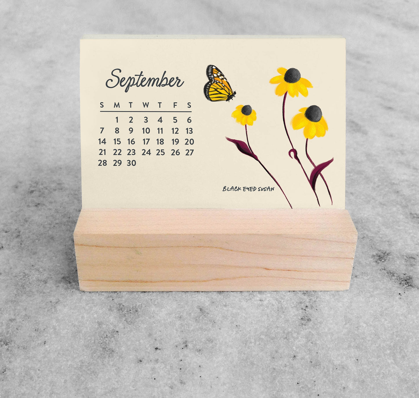 2026 Mini Desk Calendar - Birds