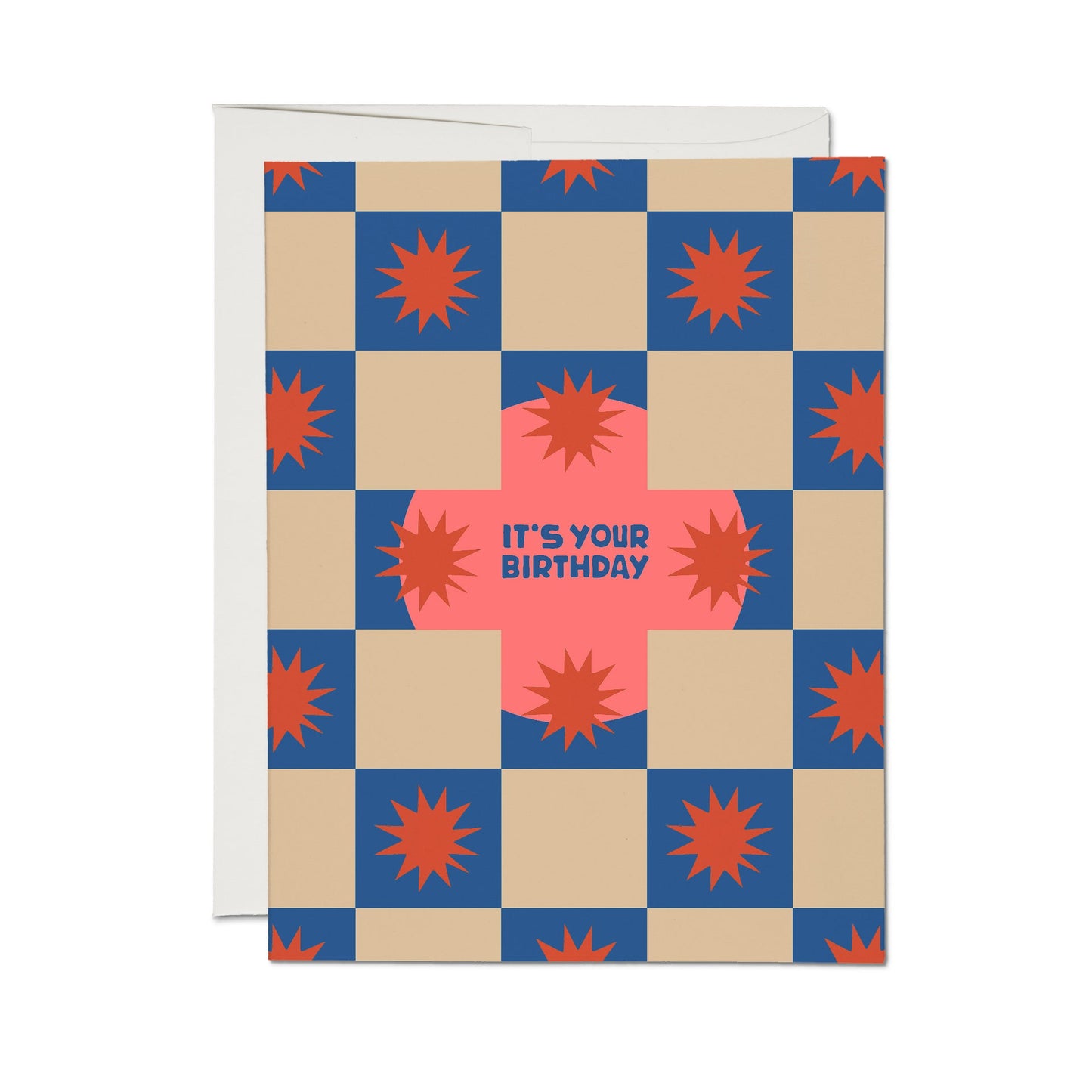Squares and Bursts Birthday Card