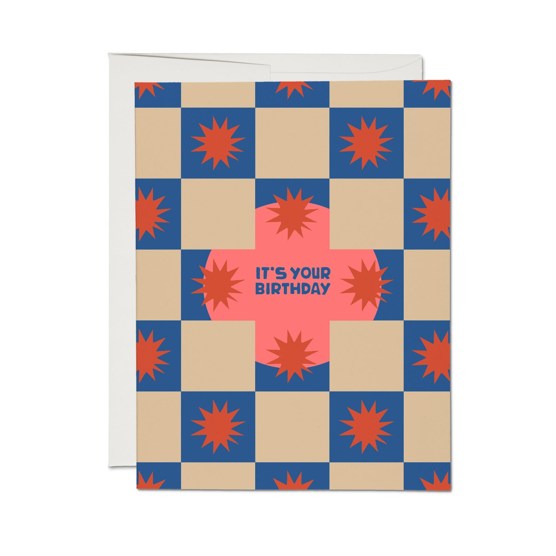 Squares and Bursts Birthday Card