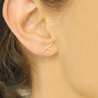 Mini "x" Stud Earring Carla Caruso