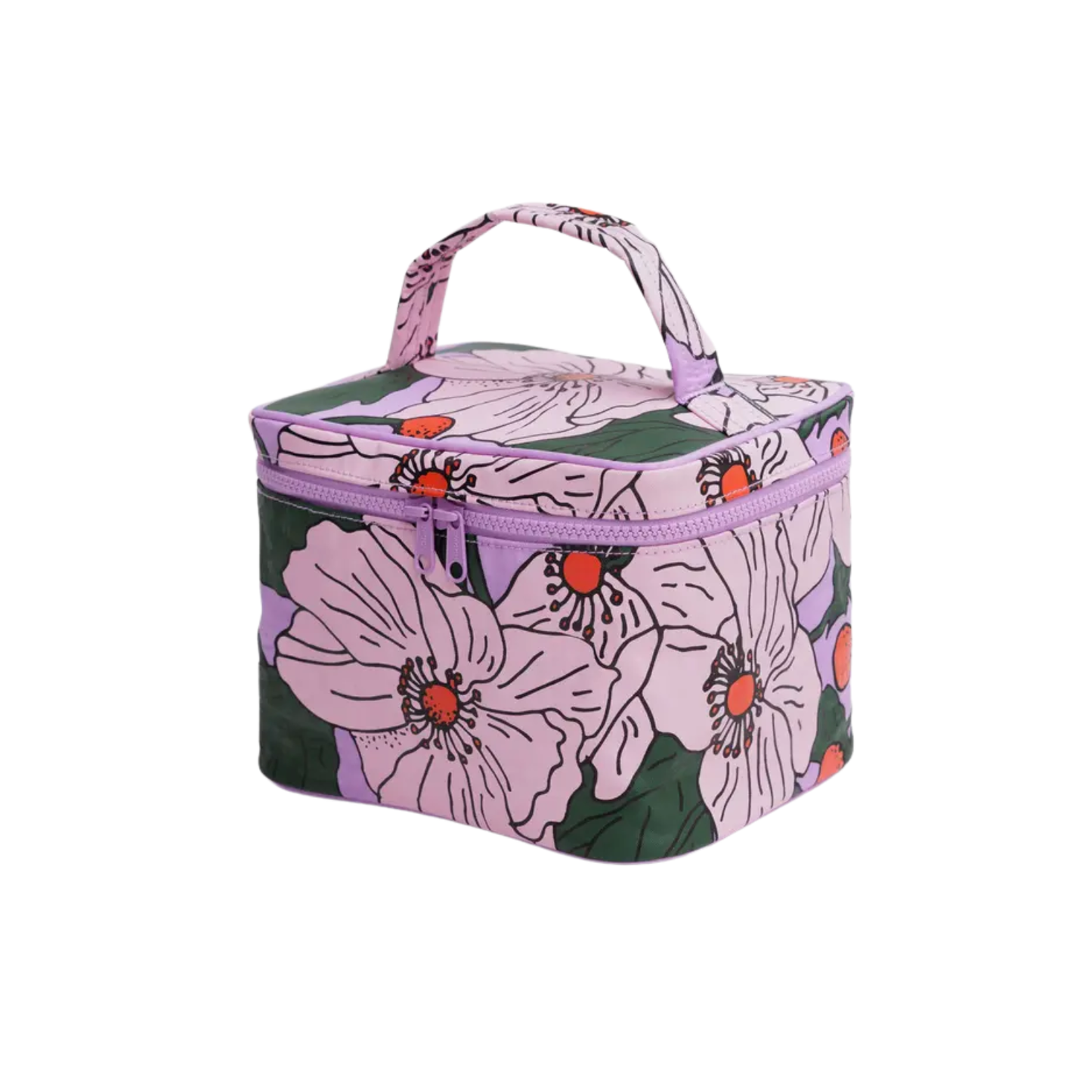 Large Cosmetic Case - Pink Poppy