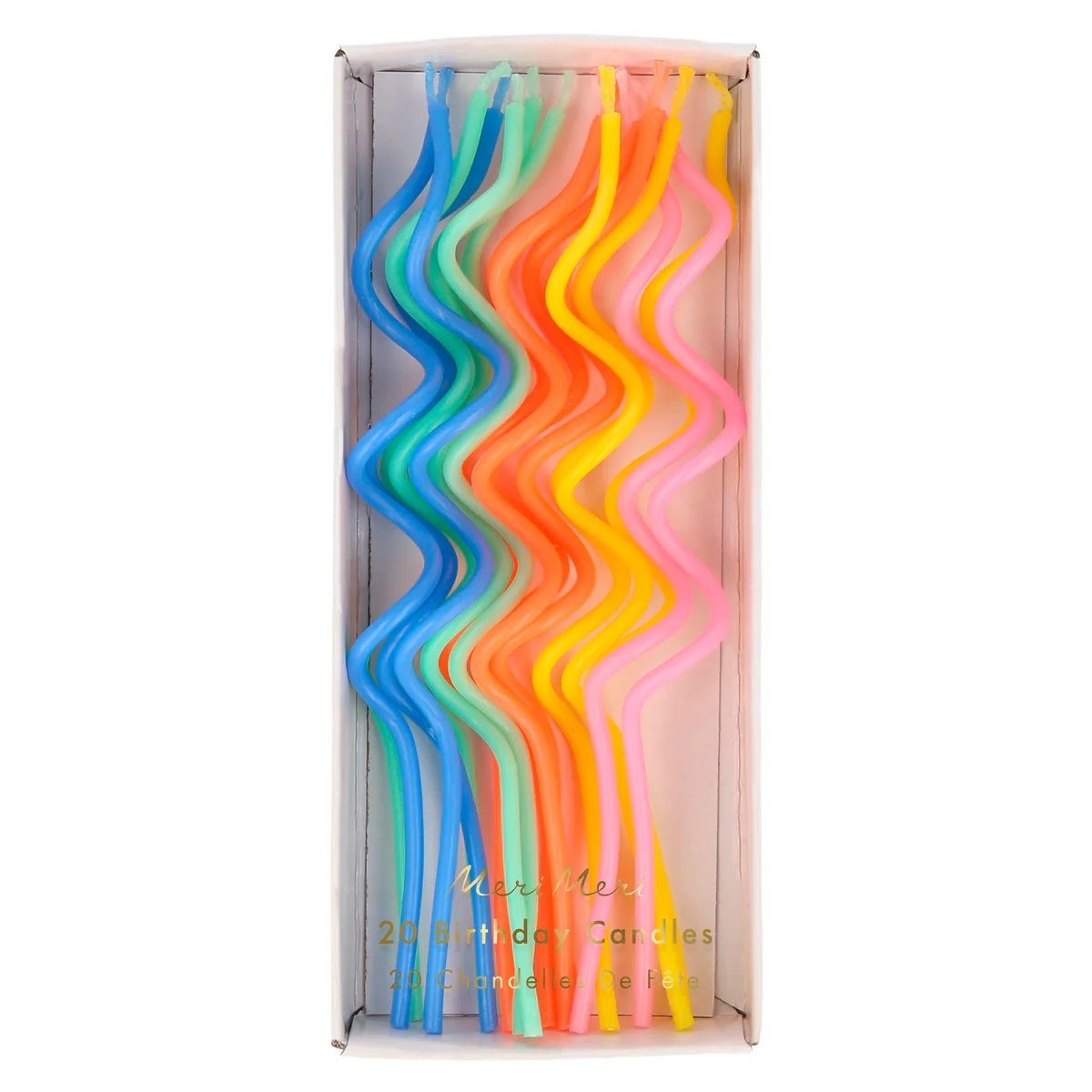 Mixed Swirly Party Candles Meri Meri