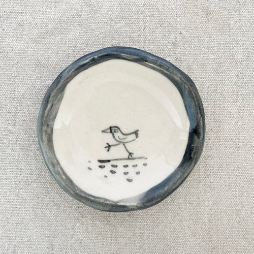 Load image 1 in gallery view. Handmade Ceramic Animal Trinket Dish - Bird