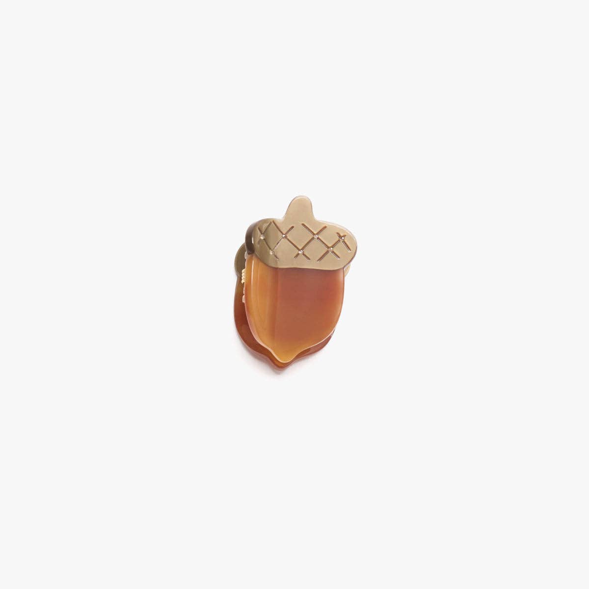 Acorn Mini Hair Claw Clip
