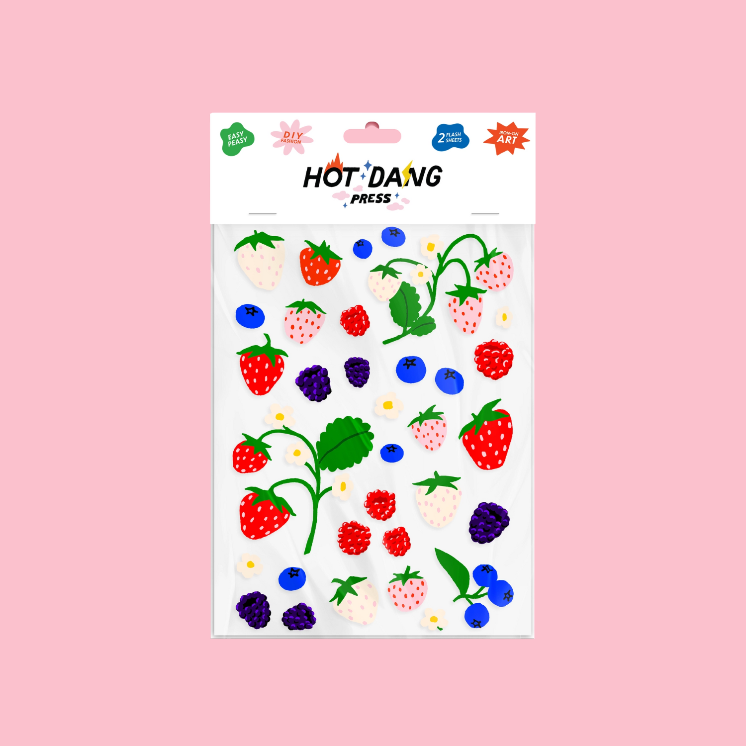 Oops All Berries Iron-on Sheet Set