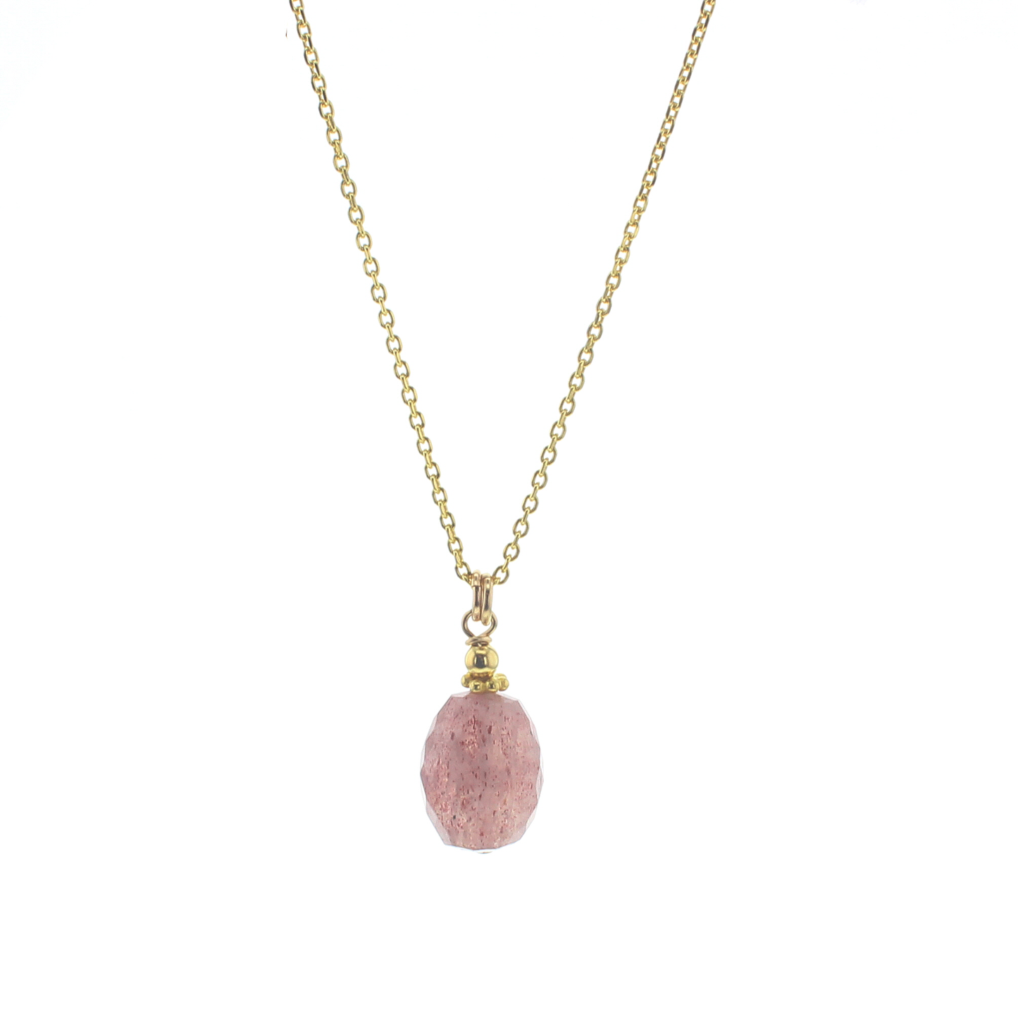 Royal Necklace with Cherry Quartz