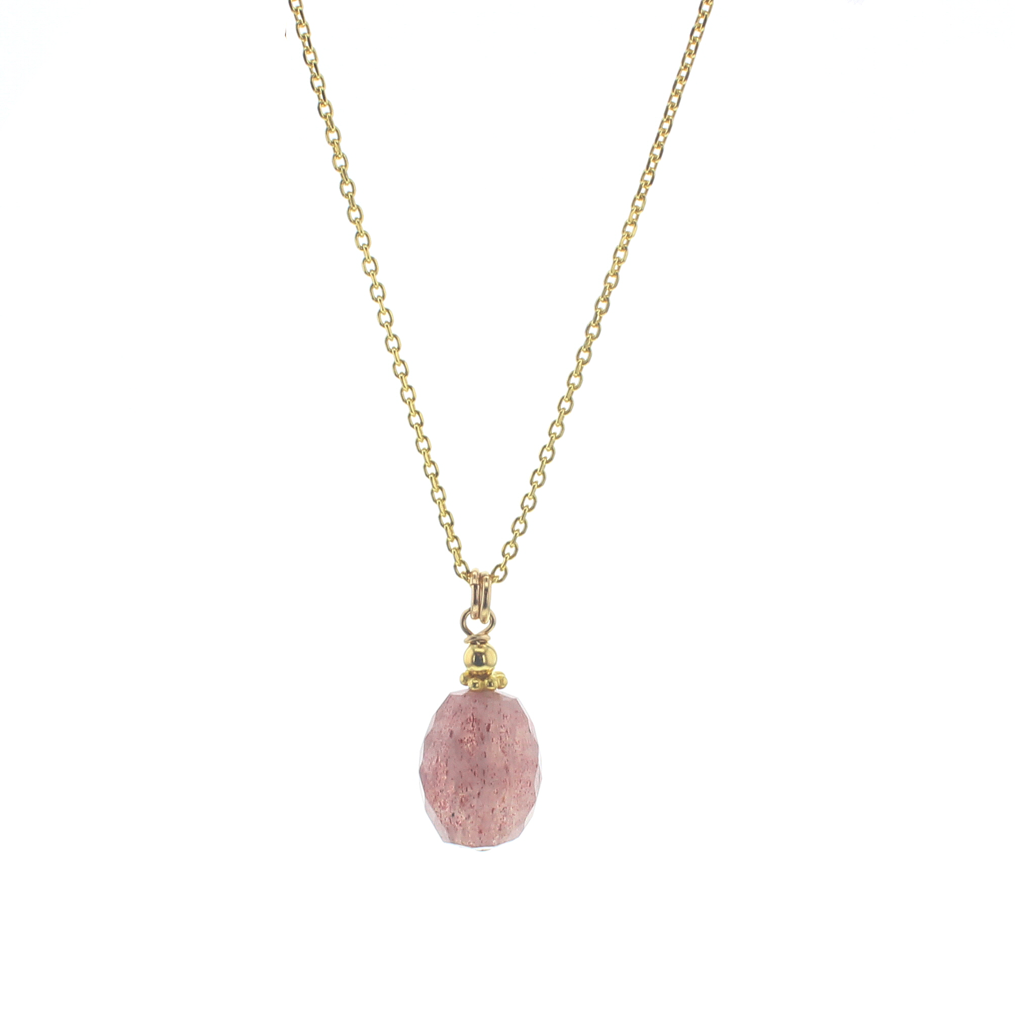 Royal Necklace with Cherry Quartz