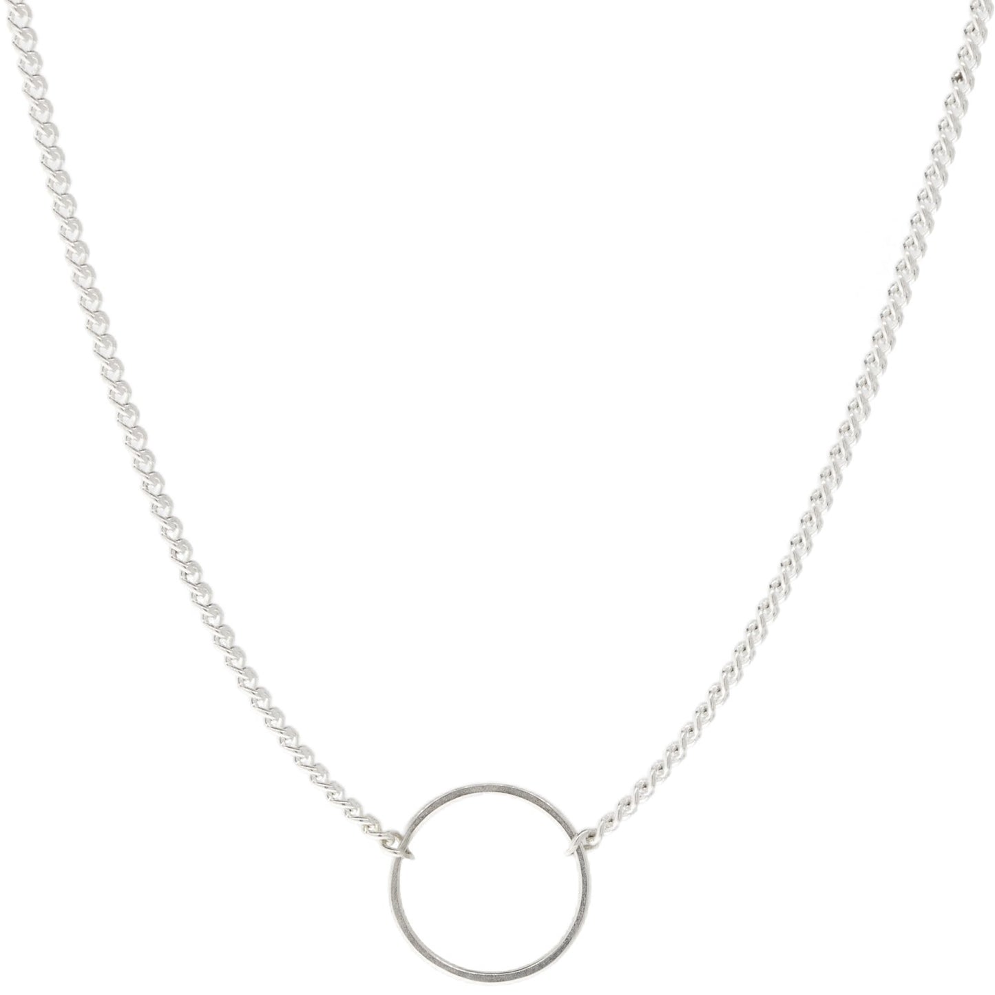 Coco Necklace with Circle - Sterling