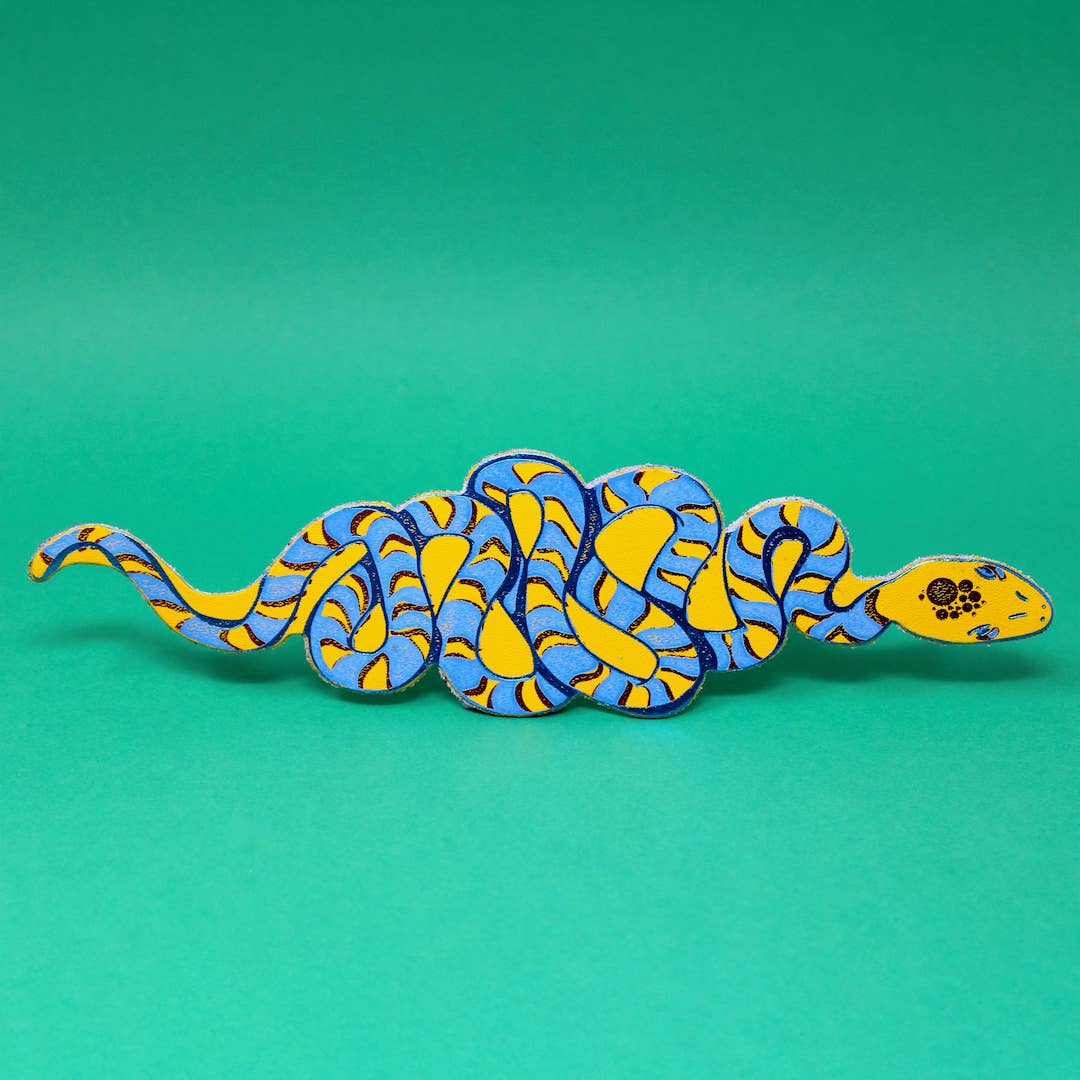 Snake Bookmark- Yellow
