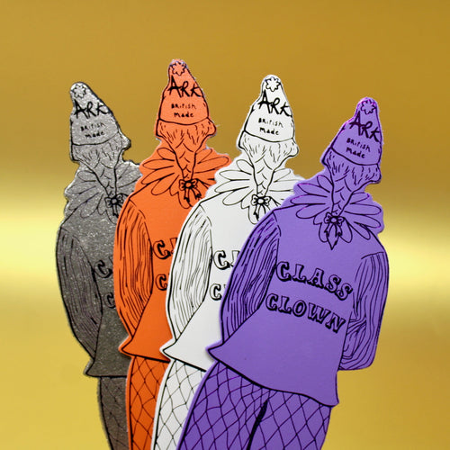 Load image 1 in gallery view. Clown Leather Bookmark