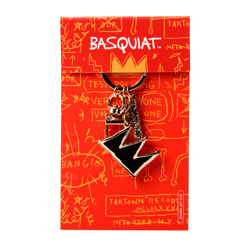Jean-Michel Basquiat - Black and Gold Crown Keychain