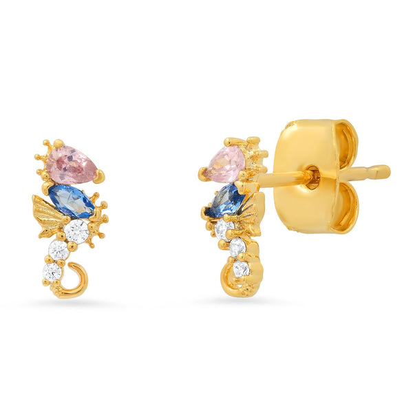 Whimscical Sea Horse Studs