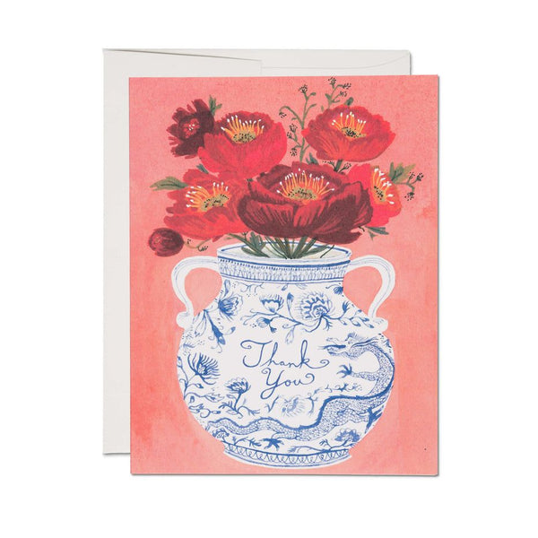 Dragon Vase Thank You Card