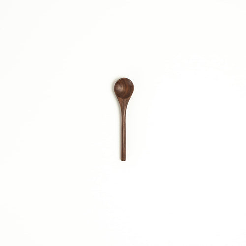 Load image 1 in gallery view. Walnut Wood Tiny Serving Spoon JBrody & Co