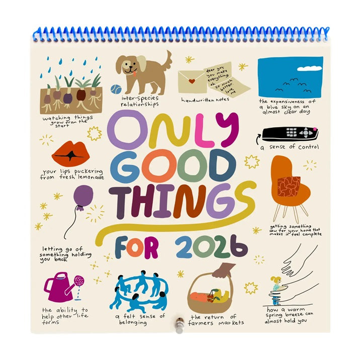 2026 Only Good Things 12 Month Wall Calendar