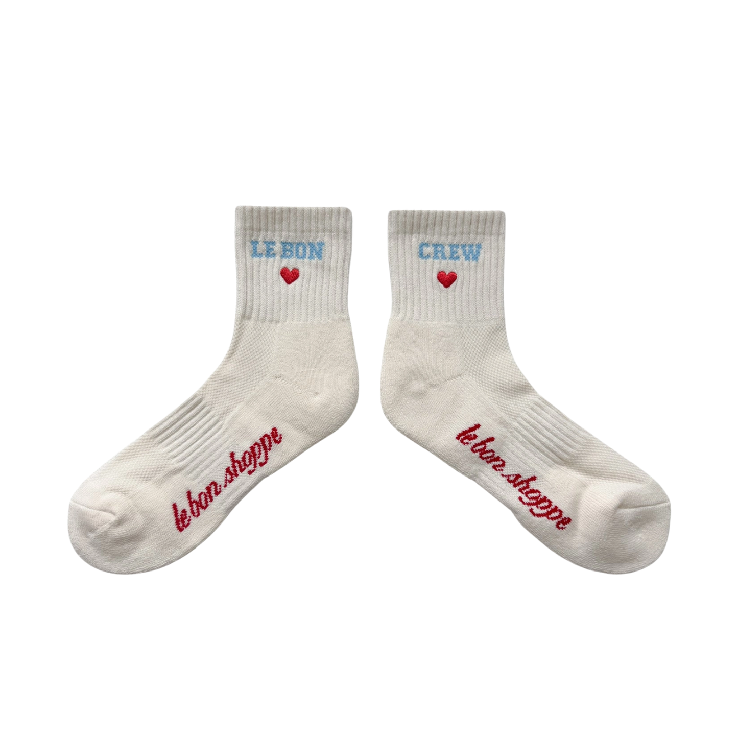 Embroidered Le Bon Crew Socks