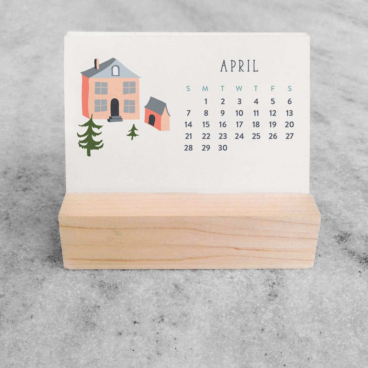 2026 Mini Desk Calendar - Village