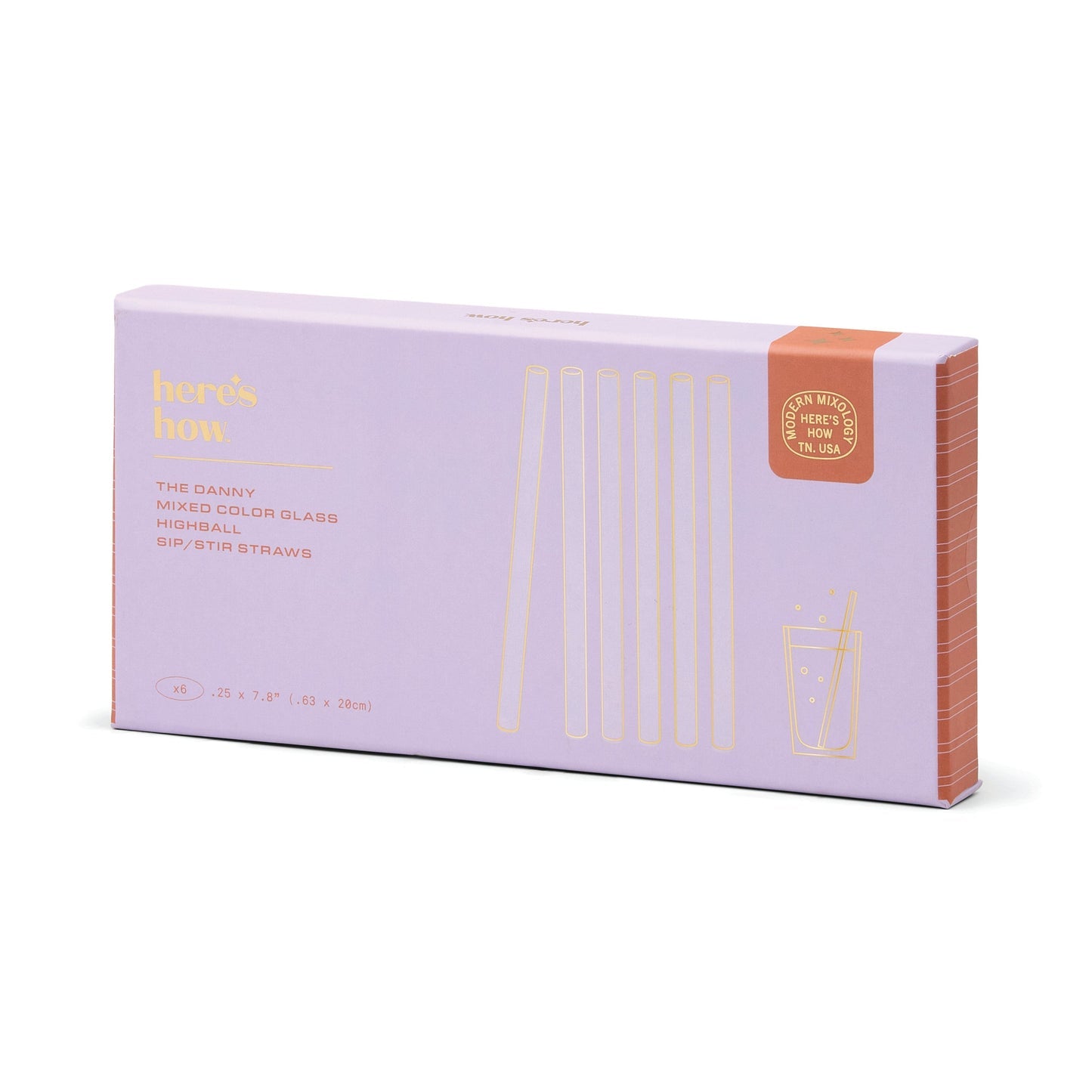 The Danny Glass Highball Straws | Set of 6