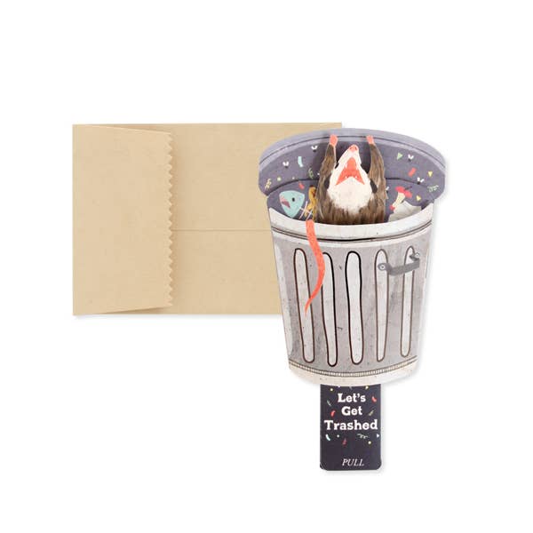 Funny Trash Possum Birthday Card