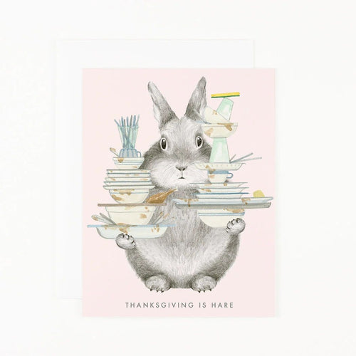 Load image 1 in gallery view. Thanksgiving is Hare Card