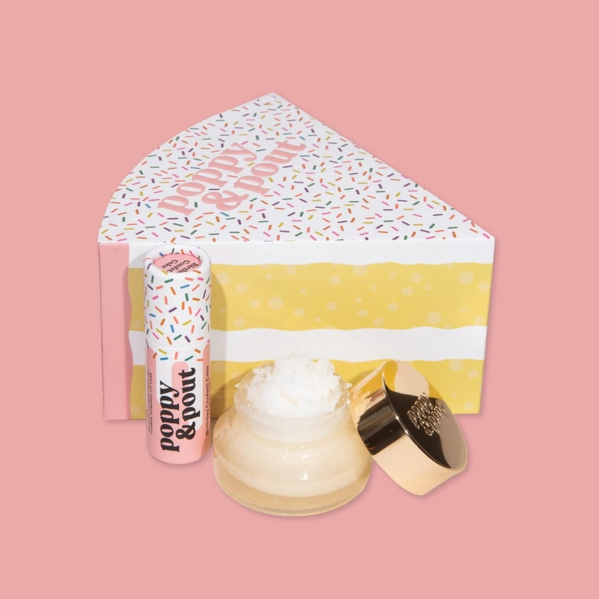Lip Care Duo-Birthday Confetti Cake Poppy & Pout