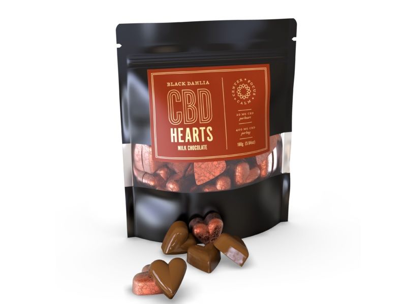 CBD Chocolate Hearts - Milk Chocolate