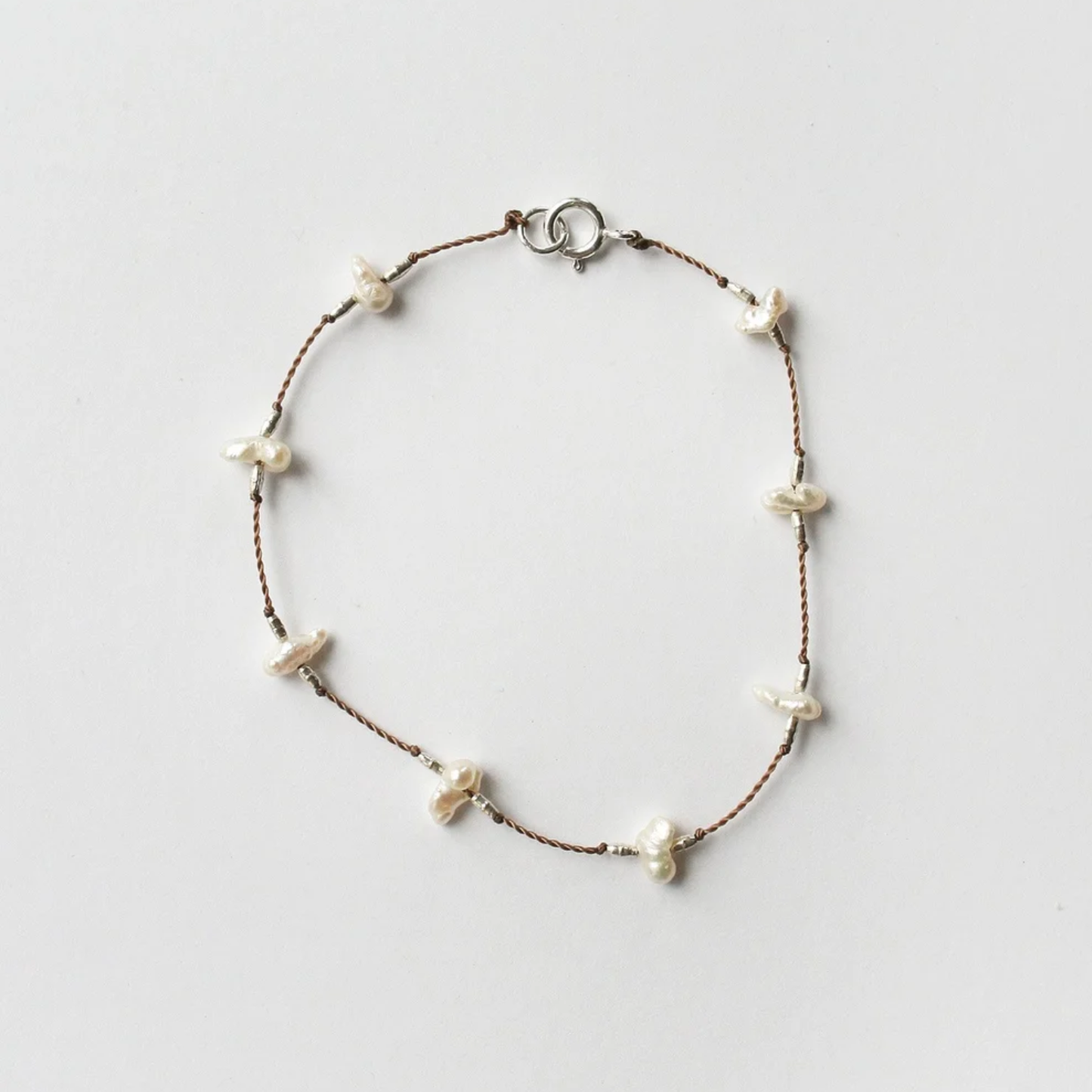 Keshi Pearl Bracelet 7"
