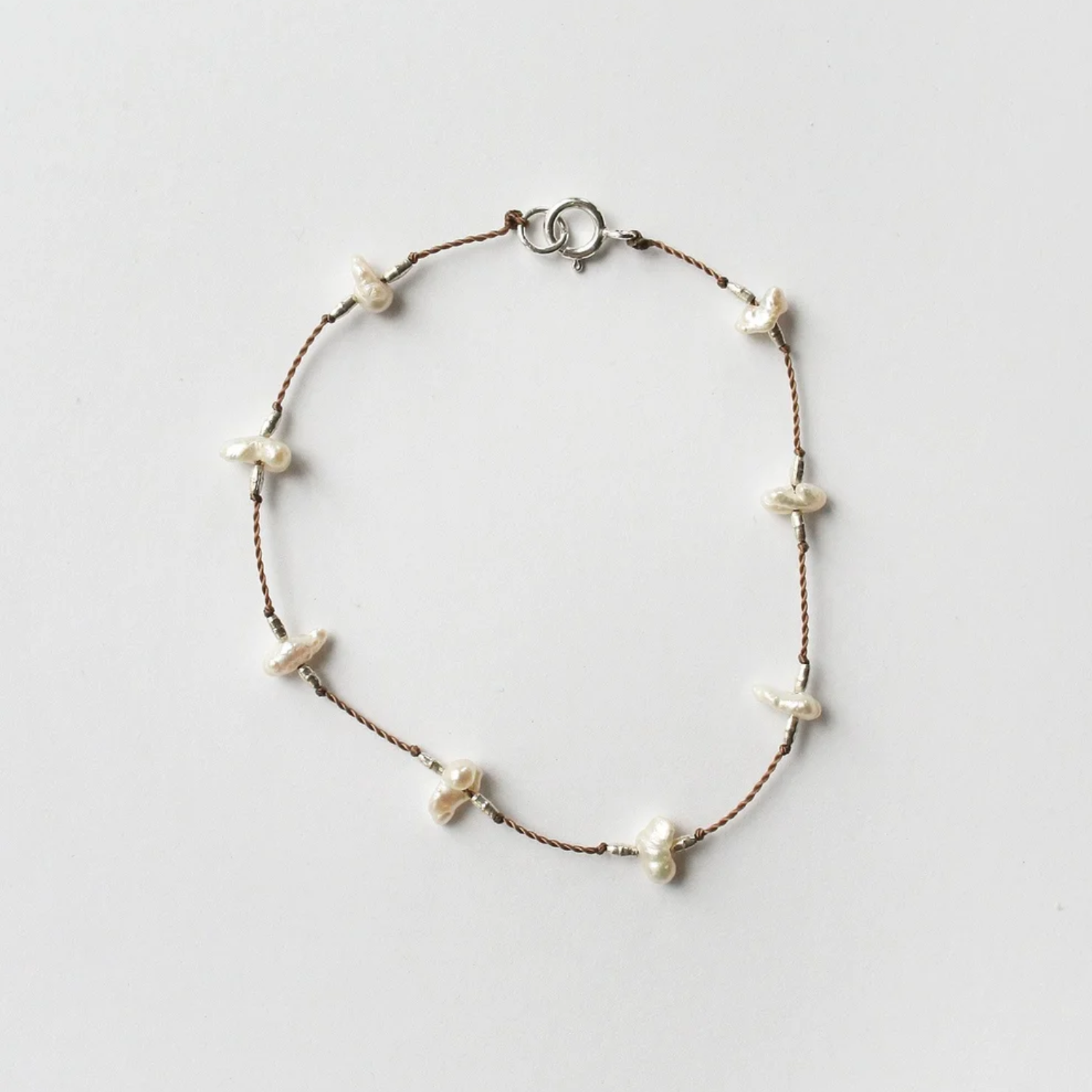 Keshi Pearl Bracelet 7"