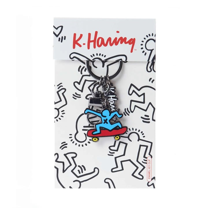 Keith Haring Skateboarder Keychain