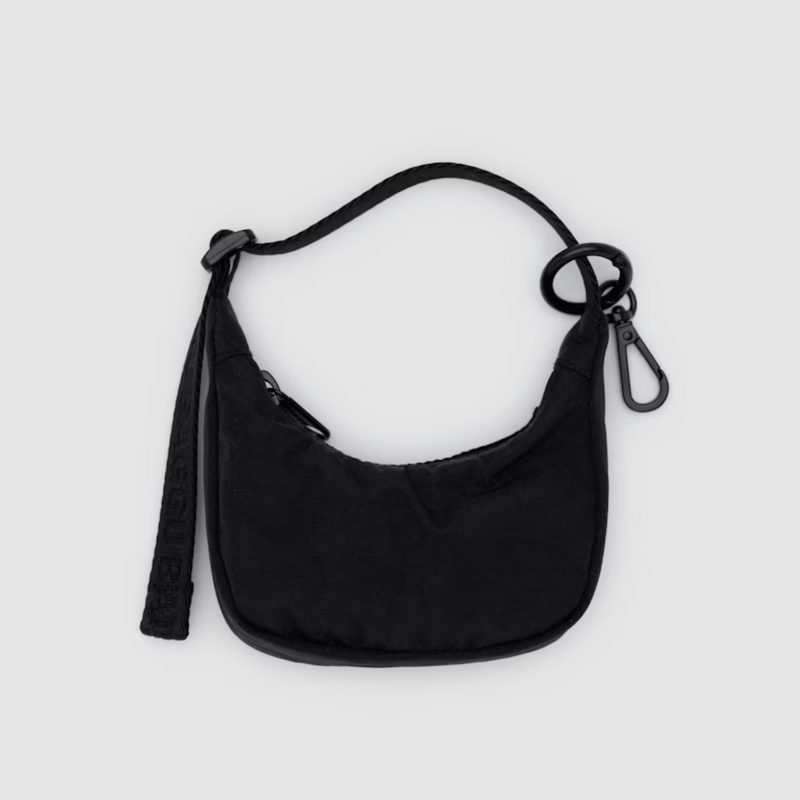 Crescent Bag Charm - Black