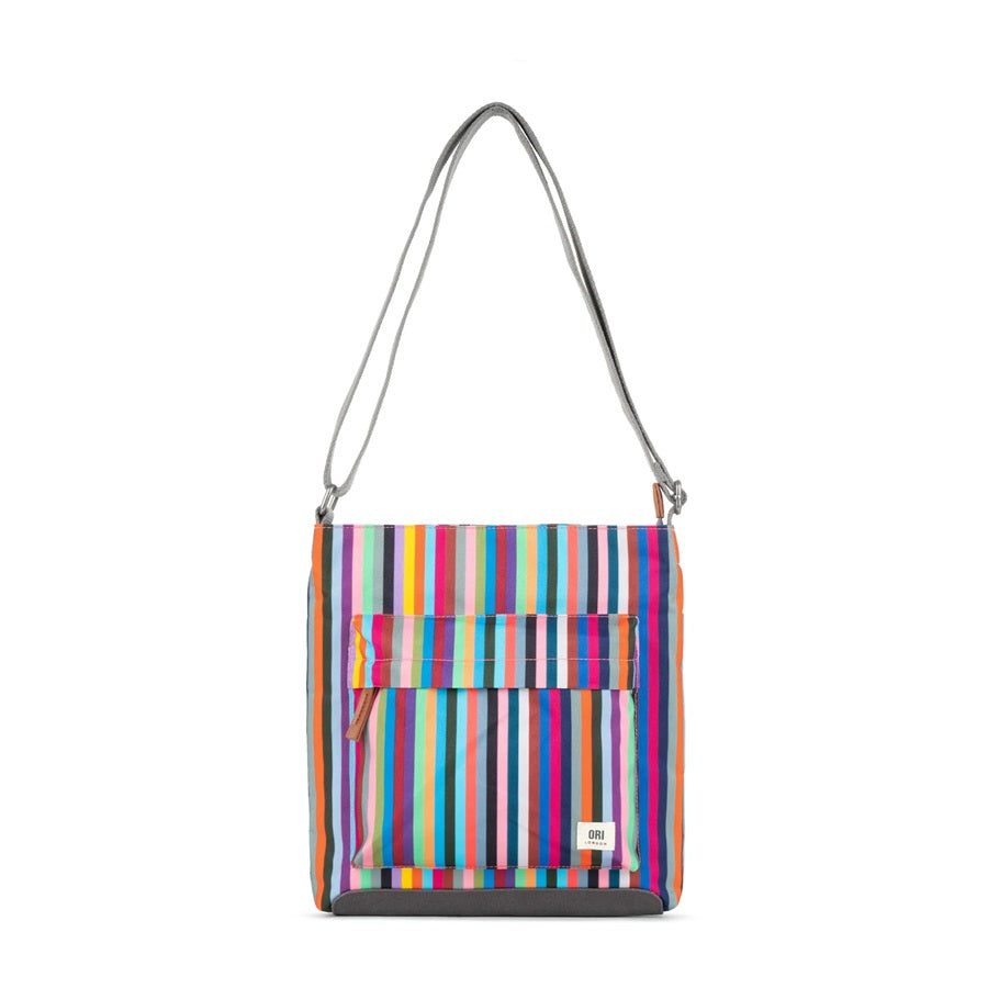 Kennington B Recycled Canvas Crossbody - Multi Stripe