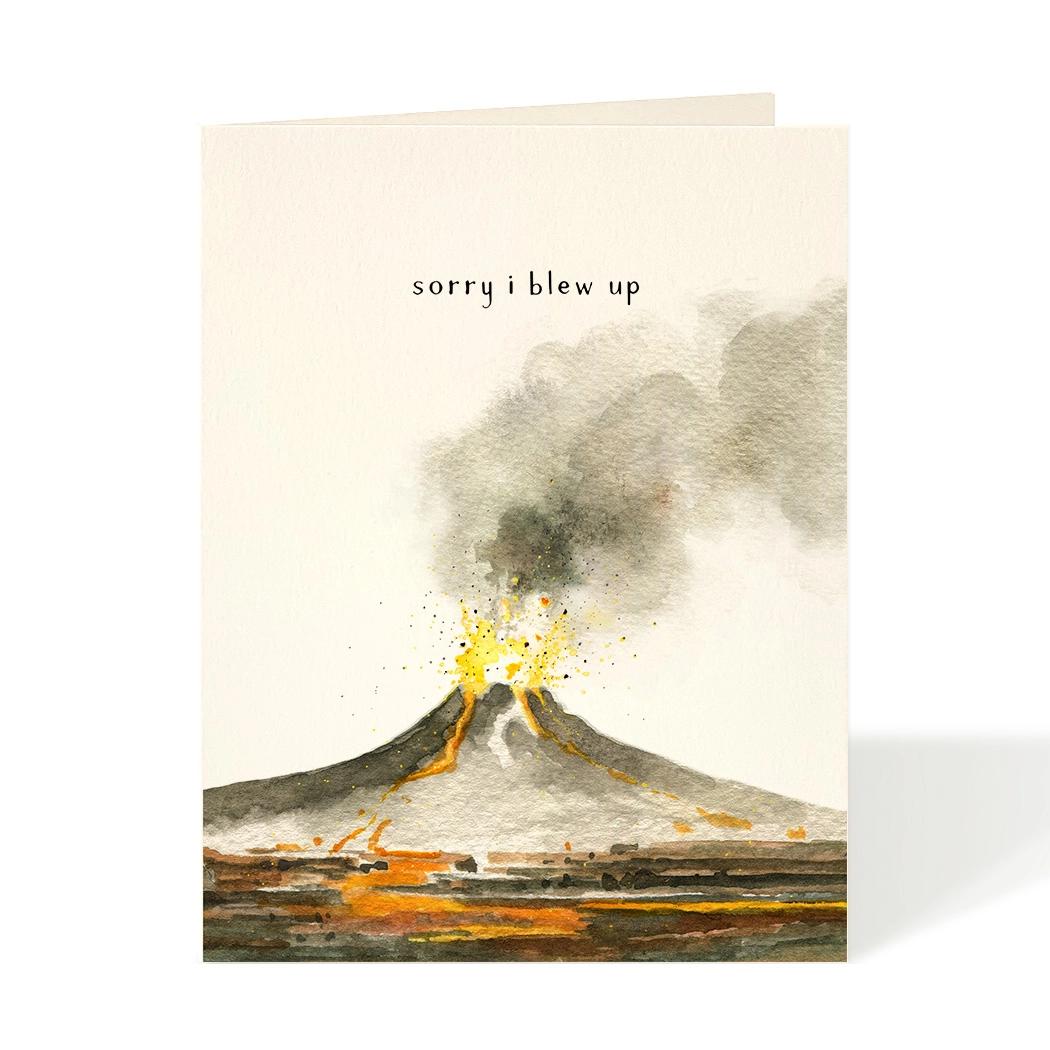 Blow Up Apology Card